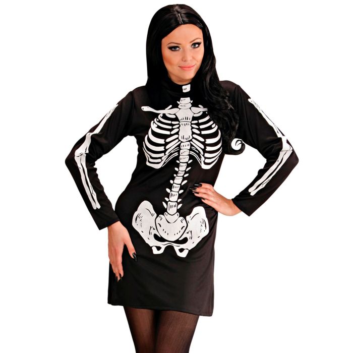 Stoere skeletjurk voor dames