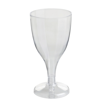 170 ml wijnglazen 8x plastic transparant