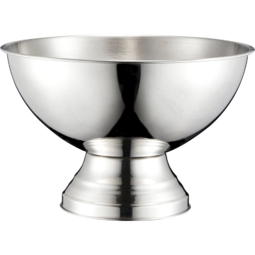 Opbergkom zilver glanzend - 40x30 cm