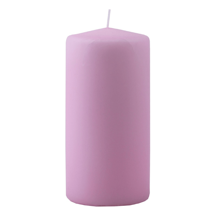 Blokkaars parelmoer roze 1x - 6x12 cm