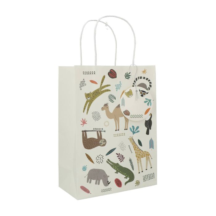 Cadeauzakken met dierenthema 6x - 27x20 cm