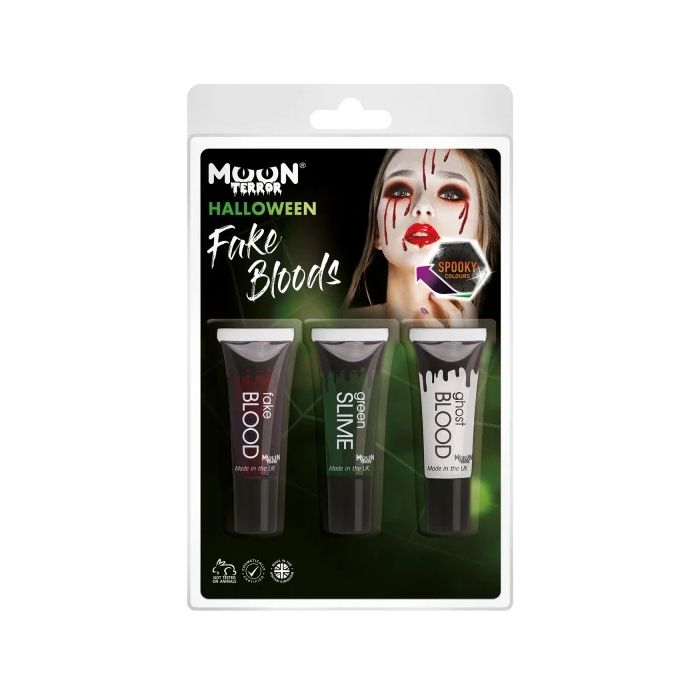 Nepbloed en slijm make-up set 3x - 10 ml 