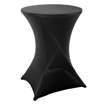 Bar tafel cover zwart - 80x110 cm