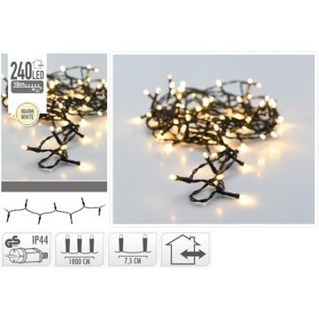 LED lichtsnoer 240 LED warm wit met stekker - 18 m 