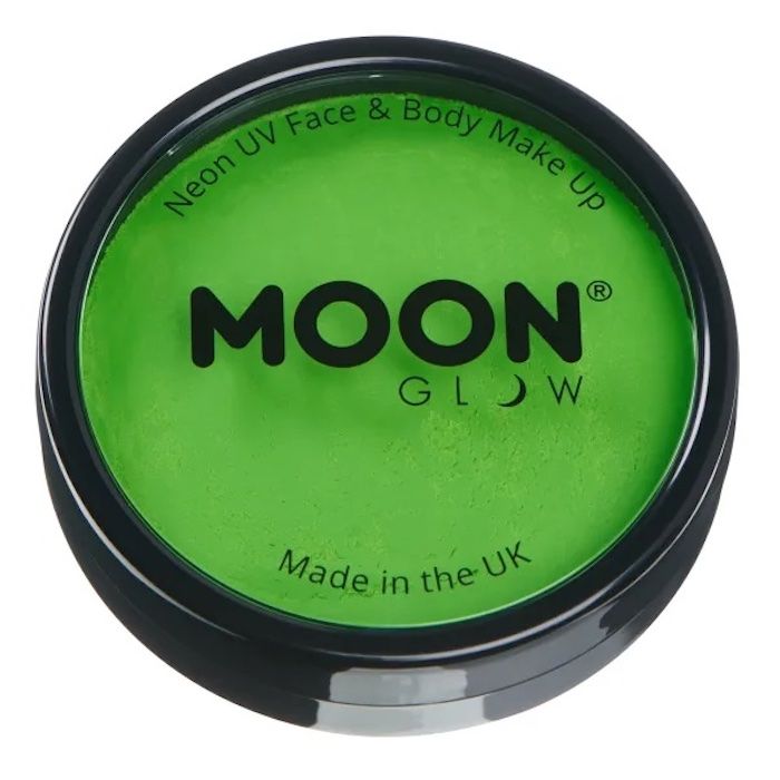 Neon UV Gezichts- en Lichaamsverf Intense Groen 36 g Moon Creations
