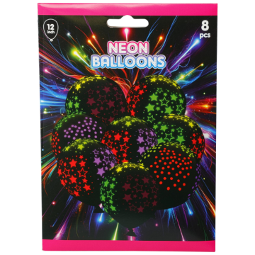 Neon ballonnen 8x - 30 cm 