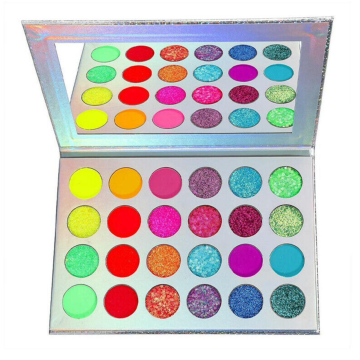 UV oogschaduw 24 kleuren incl. spiegel
