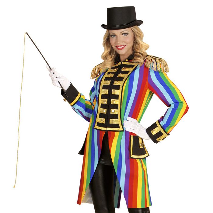 Regenboogkleurige parka voor dames