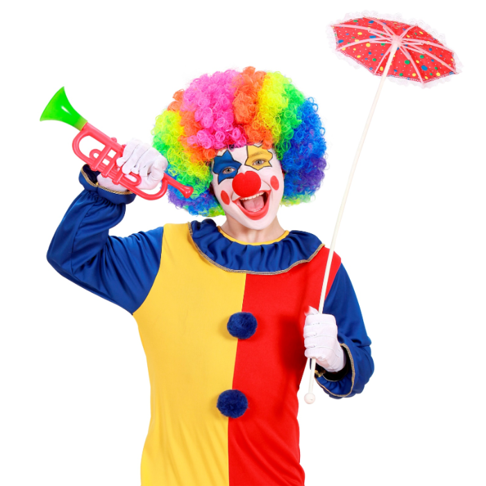 Clown pruik voor kinderen