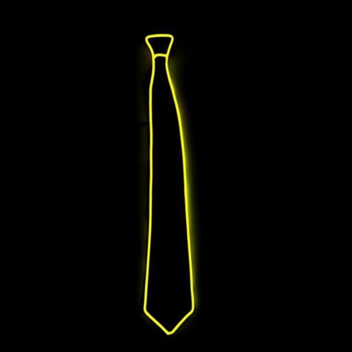 LED stropdas geel - onesize