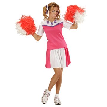 USA cheerleader kostuum voor dames