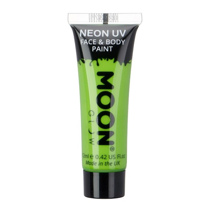 Intense neon UV gezichts- en lichaamverf 12 ml Moon Creations groen
