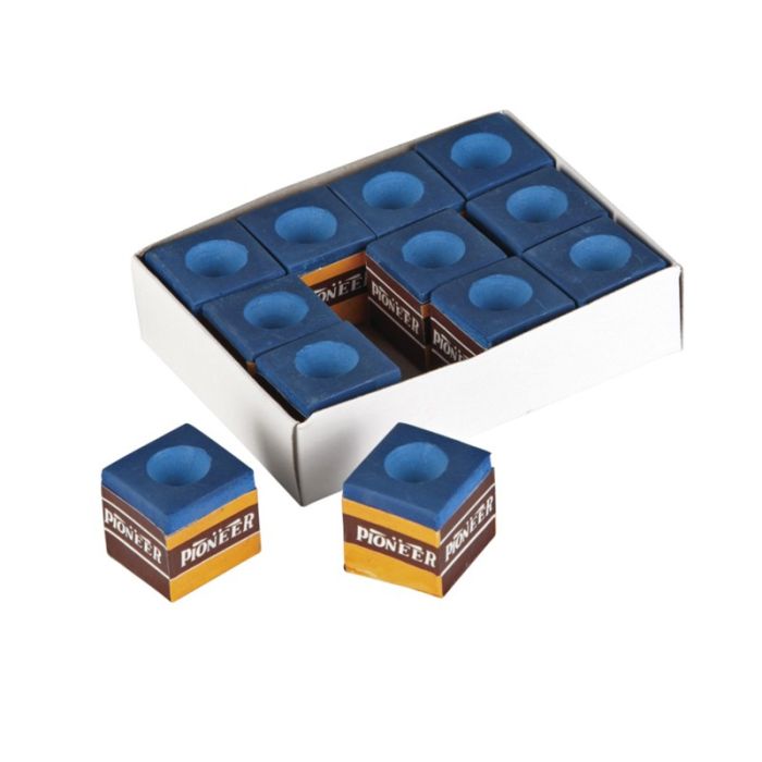 Pooltafel blauw krijt 12x