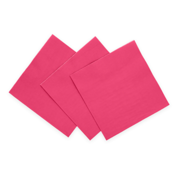 Felle roze servetten 20x - 33x33cm