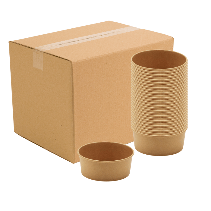 750 ml kom 300x wegwerp papieren kom
