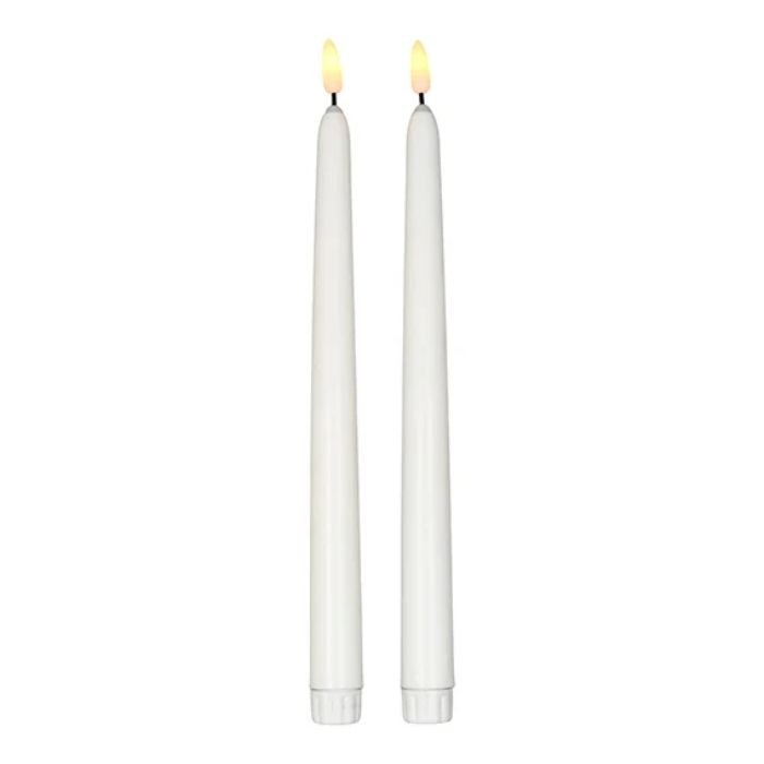 LED kaarsen wit 2x - 25 cm