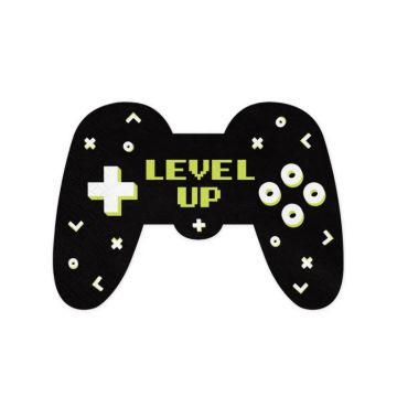 Servetten gamepad controller 12x - 11,5x16 cm