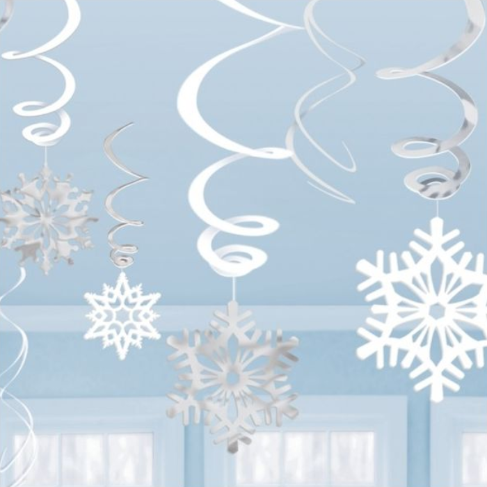 Sneeuwvlok Swirls 12x - 61 cm