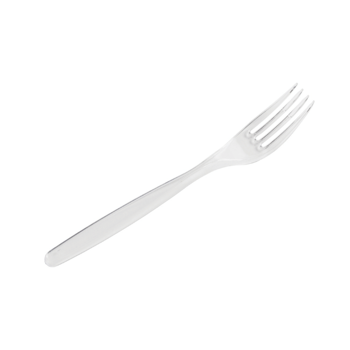 18 cm plastic vork 20x transparant