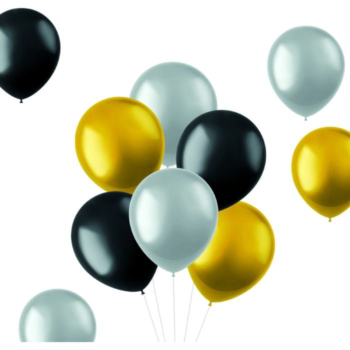 Ballonnen metallic mix 10x - 33cm