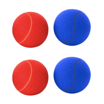 Ballen 4 stuks XXL opblaasbare voetbaldart - 18 cm