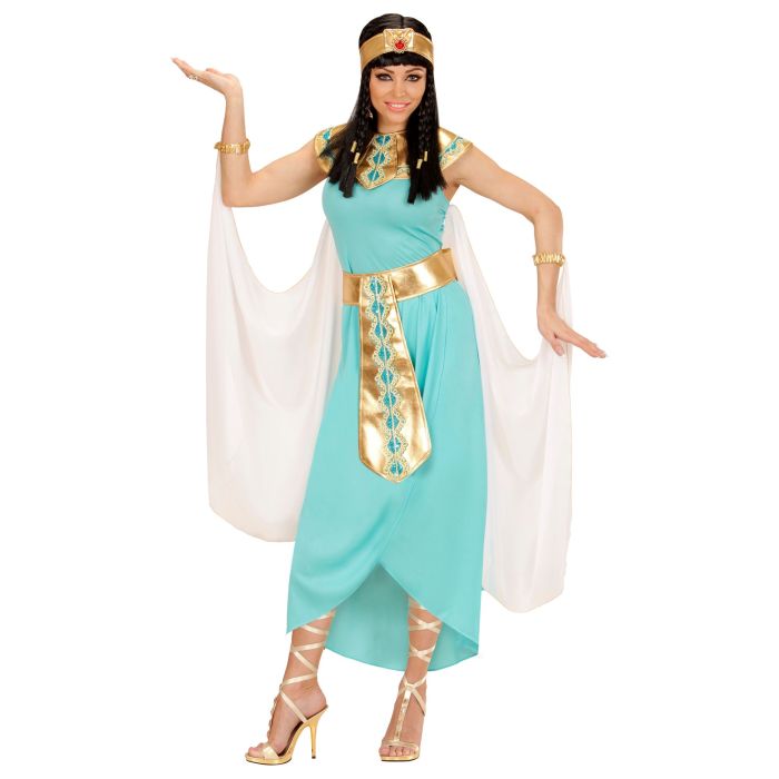 Egyptische koningin jurk met cape