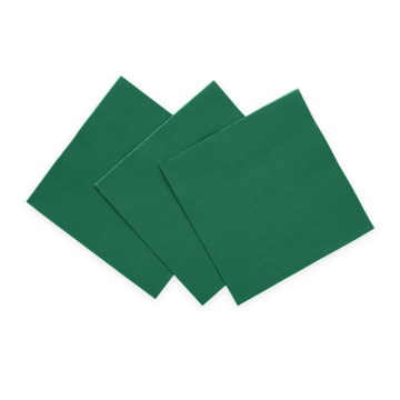 Donkergroene servetten 20x - 33x33cm