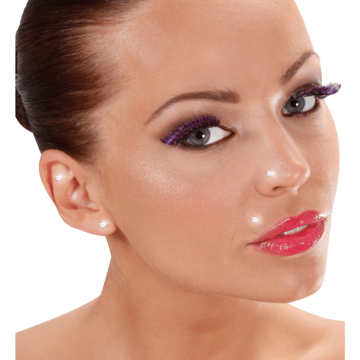 Gezichtsv steen rhinestone piercing - set van 2