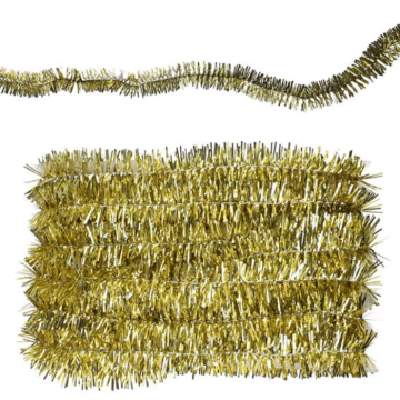 Lametta slinger goud - 5 m De Oude Apotheek