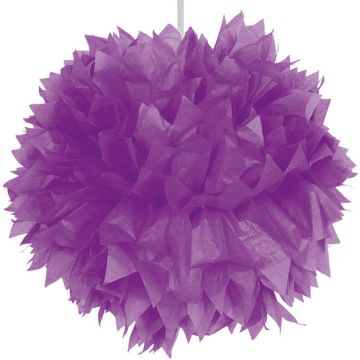 Paarse pompom - 30 cm