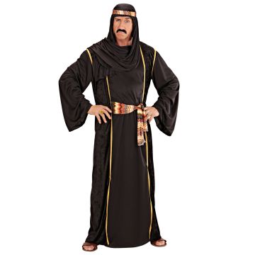 Zwart sheik-costuum voor heren