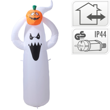 Opblaasbaar Halloween spook met LED 150 cm