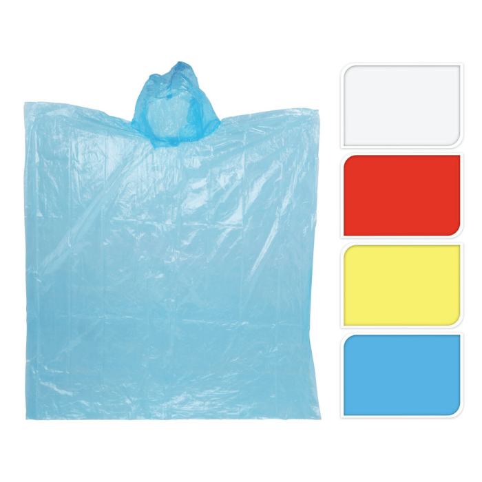 Eenmalige regenponcho voor kinderen ass. - one size