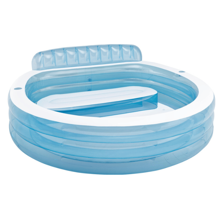 Intex opblaasbaar zwembad met bank - 229x218x79 cm