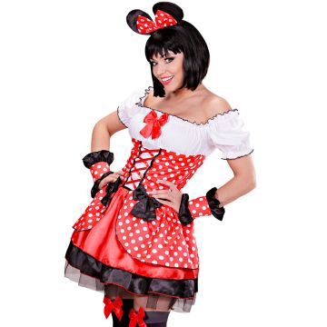 Rood vrouwen kostuum