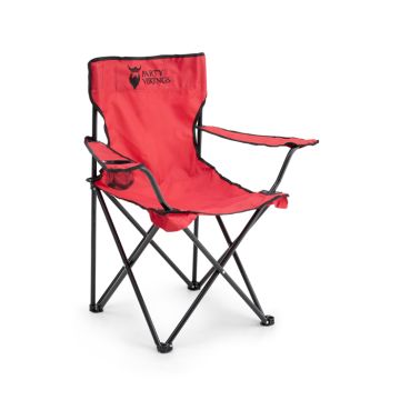 Festivalstoel Rood incl bekerhouder campingstoel