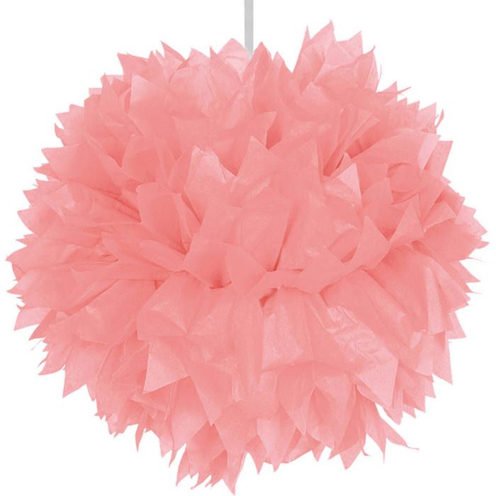 Lichtroze Pompom - 30 cm