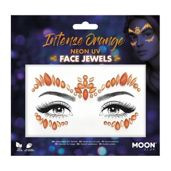 Neon UV Intense Orange gezichtsmake-up 