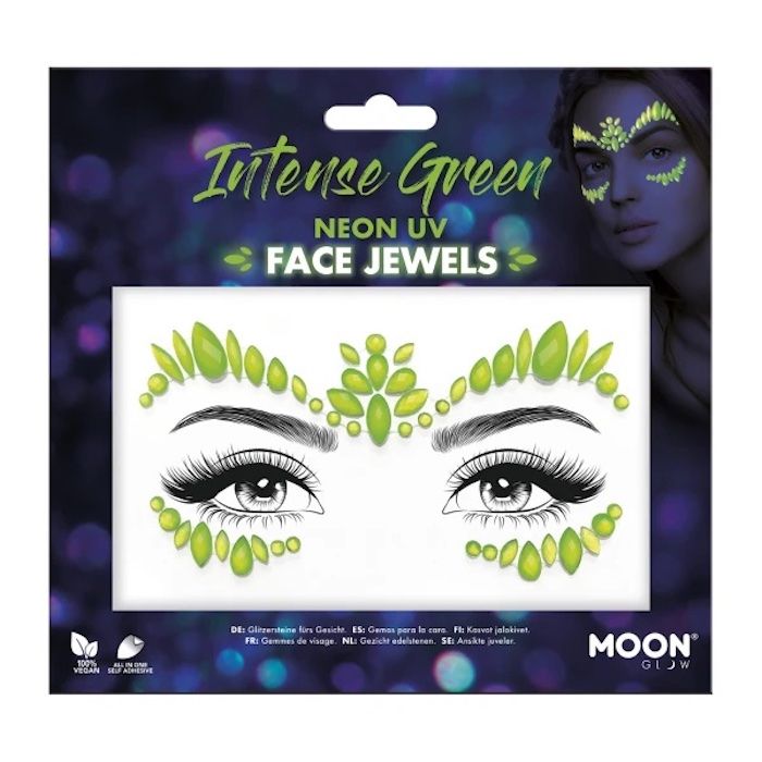 Gezichtssieraden Neon UV Intens Groen