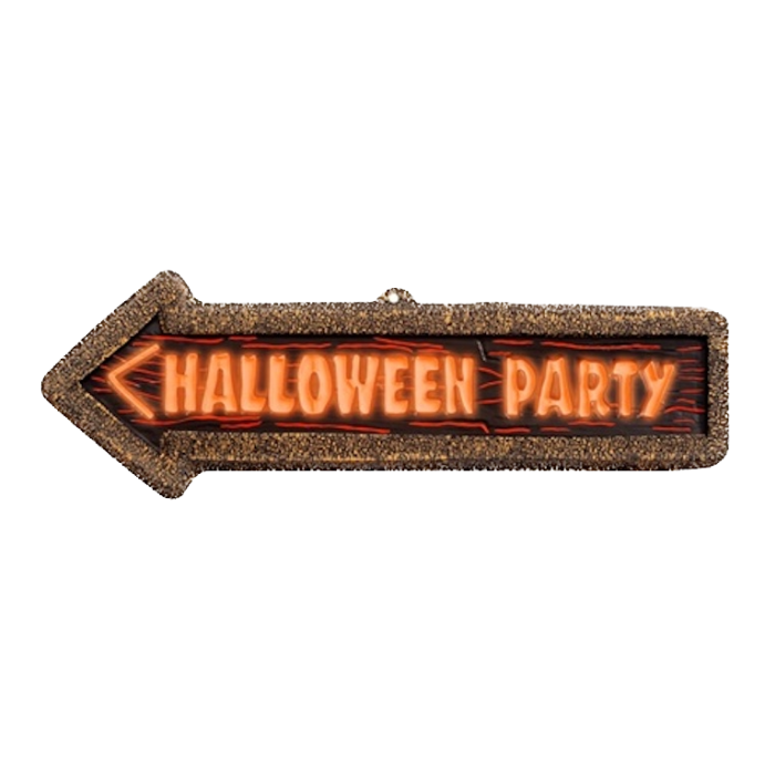 Neon Halloween bord - 56 x 17 cm