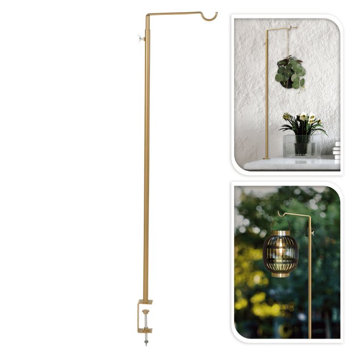 Tafel decoratieve haak goudmetaal - 90 cm