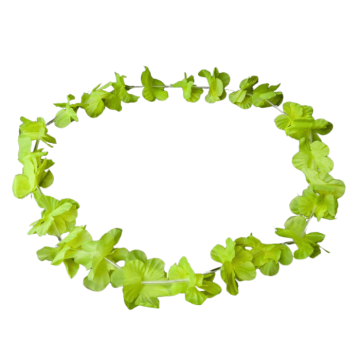 Hawaii kroon neon ketting geel uv