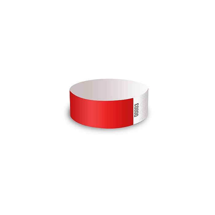 100x toegangspassen zonder bedrukking - Rood