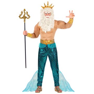 Spierman zeegod kostuum voor mannen