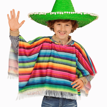 Mexicaanse poncho voor kinderen