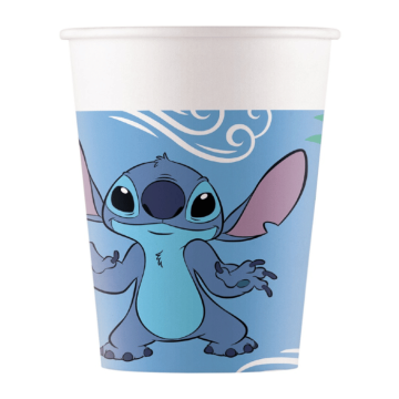 Stitch® papieren bekers 8x - 200 ml