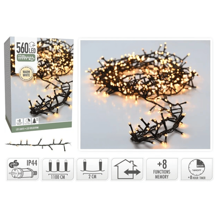 LED lichtslinger slang 560 LED Warm wit 11 m