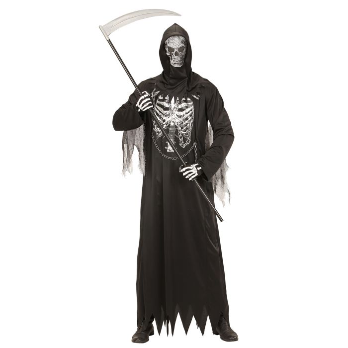 Grim Reaper kostuum met ketting voor heren
