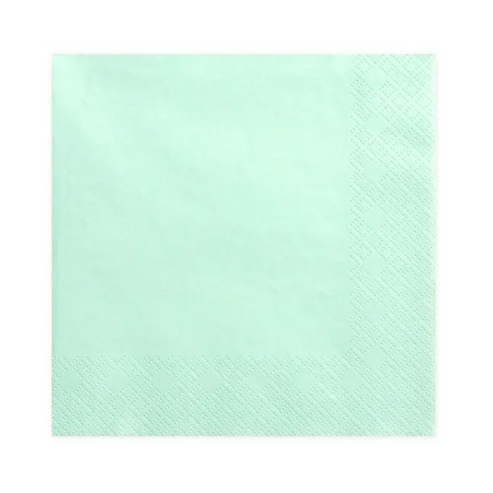 Lime groene servetten 20x - 33x33 cm