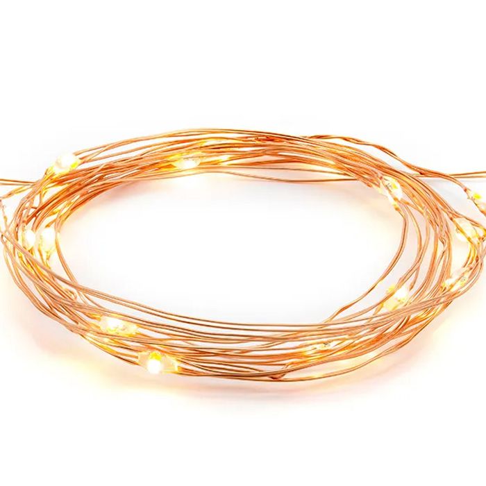 Koperen LED-lampjes - 1,9 meter